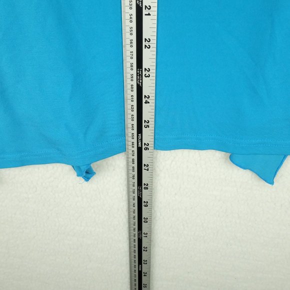 Bellissima Womens Cardigan Sweater Medium Blue Shawl Open Lightweight Stretchy - Picture 6 of 8